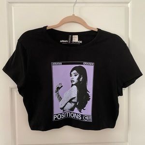 Ariana Grande Positions Cropped Shirt H&M